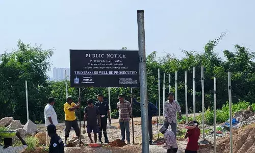 HYDRAA reclaims 600 sq yards of encroached land worth Rs 11 crore in Gachibowli