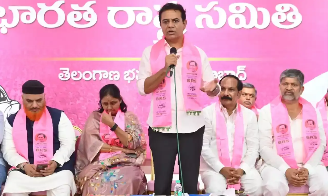 KTR accuses Congress of intimidating Jubilee Hills voters, misusing welfare schemes for politics