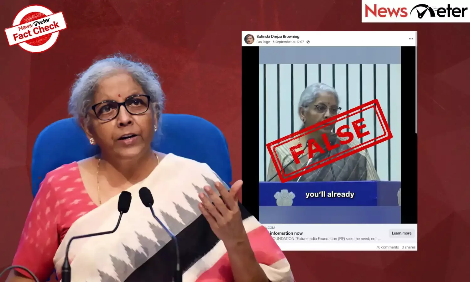 Fact Check: FM Sitharaman endorses Quantum AI? No, video is AI-manipulated