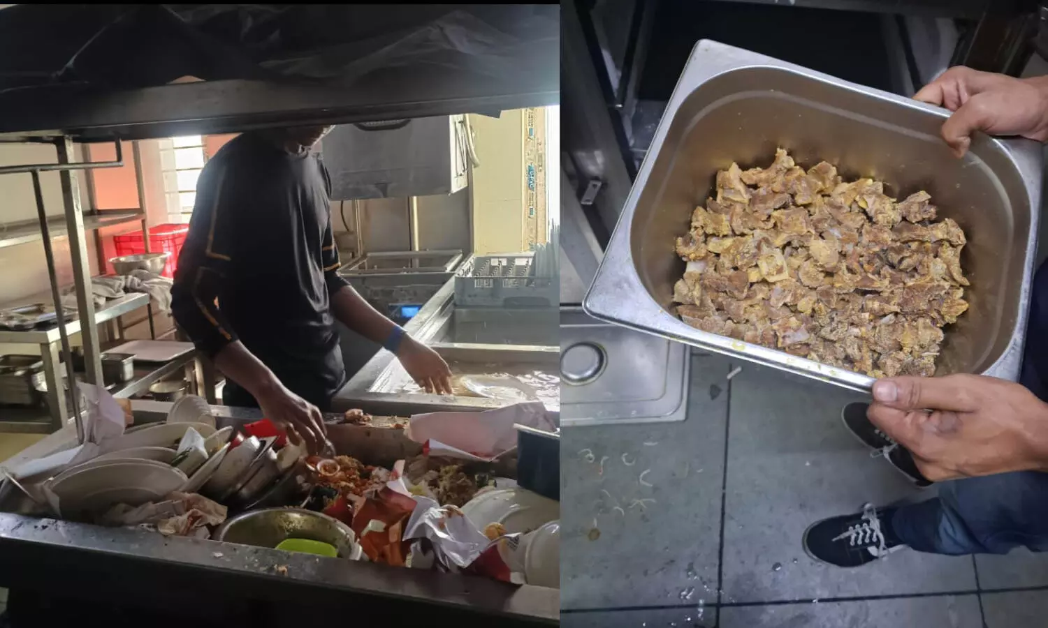 Unclean utensils, unhygienic flooring: Safety violations at Hyderabad Absolute Barbeque outlets Unclean utensils, unhygienic flooring: Safety violations at Hyderabad Absolute Barbeque outlets