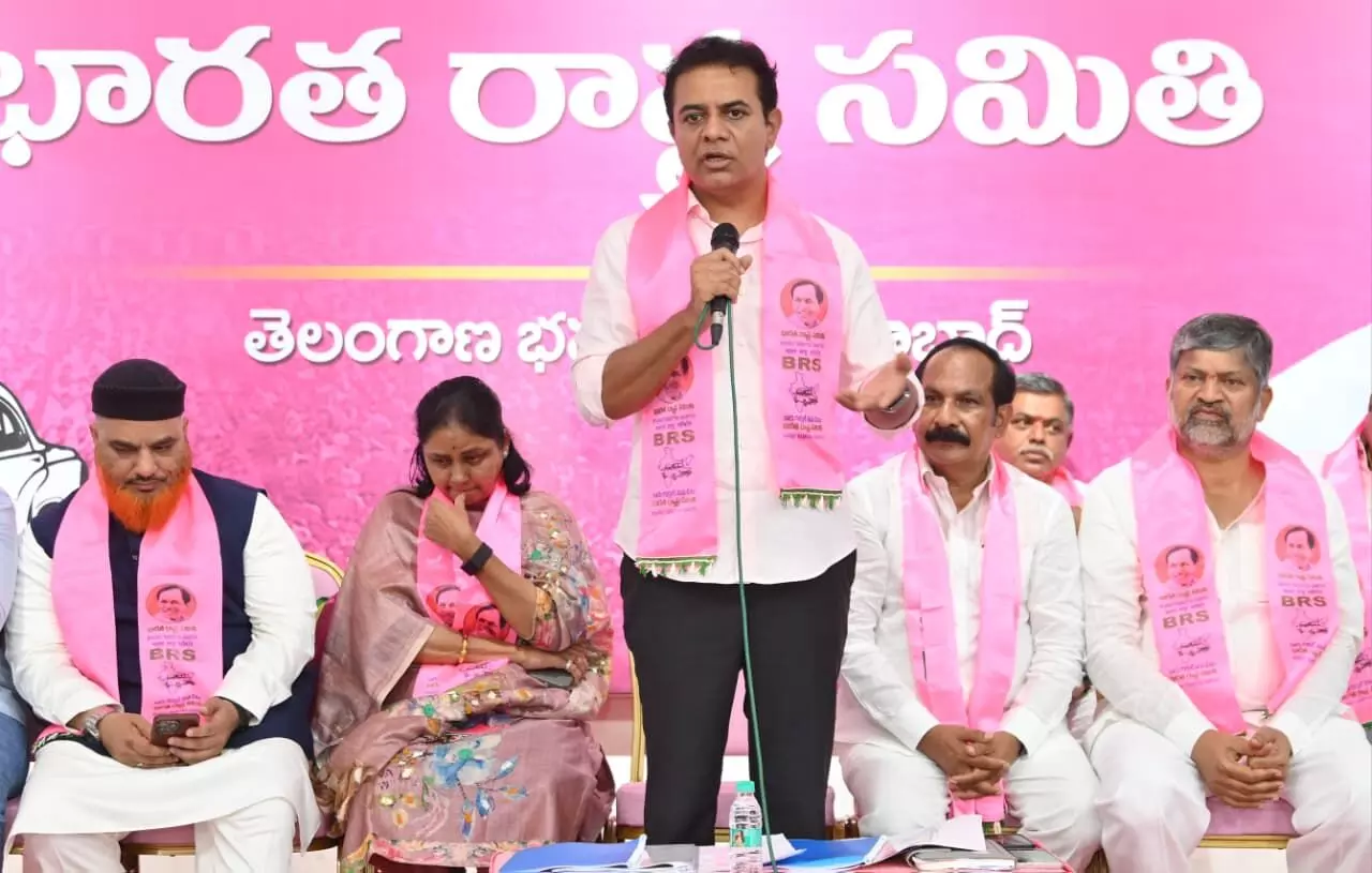 KTR accuses Congress of intimidating Jubilee Hills voters, misusing welfare schemes for politics KTR accuses Congress of intimidating Jubilee Hills voters, misusing welfare schemes for politics
