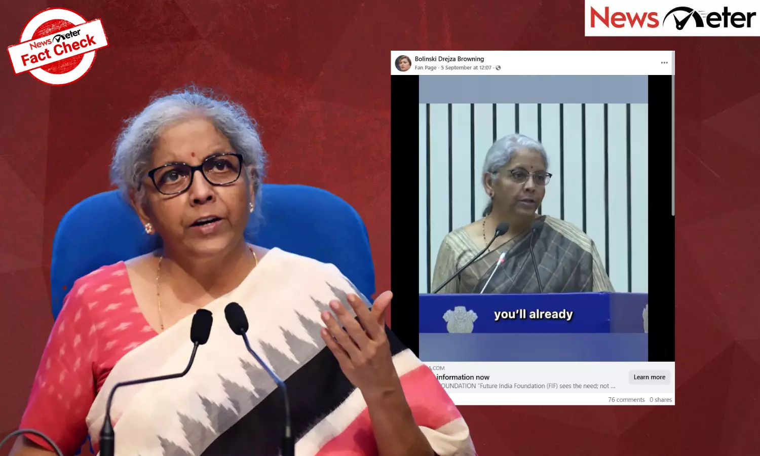 Fact Check: FM Sitharaman endorses Quantum AI? No, video is AI-manipulated Fact Check: FM Sitharaman endorses Quantum AI? No, video is AI-manipulated