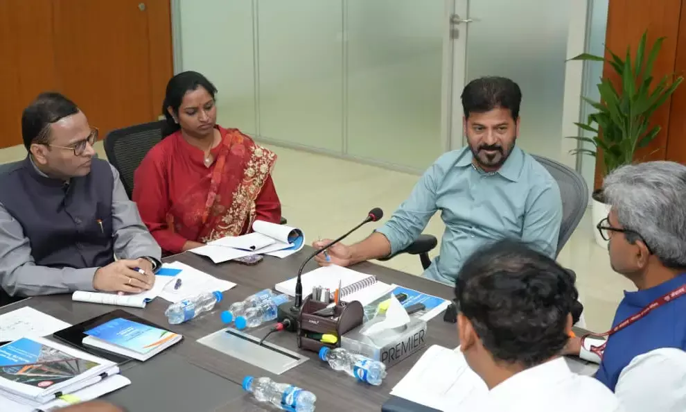 Connect Hyderabad to Bandar in Andhra Pradesh via Amaravati: CM Revanth to Centre, Railways