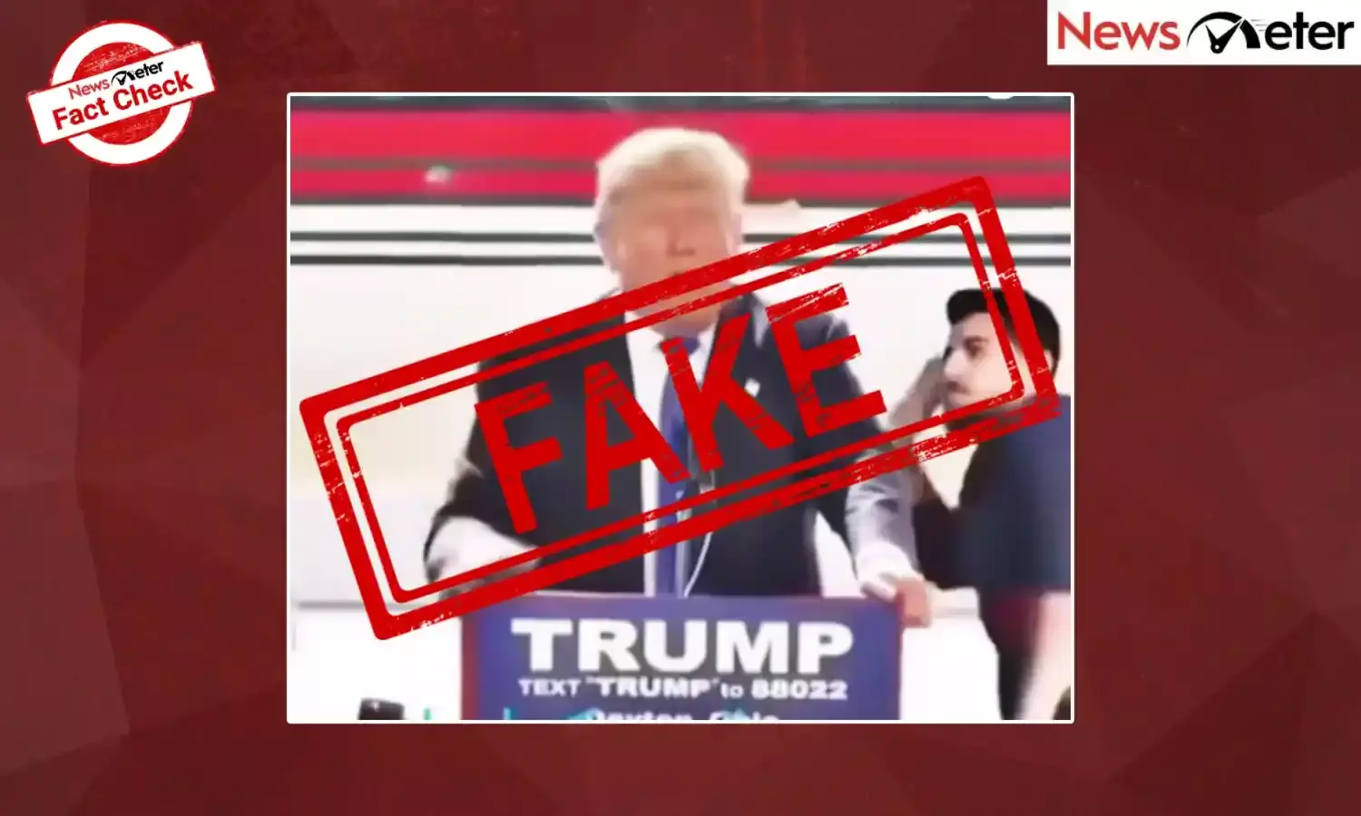 Fact Check: தேர்தல் பிரச்சாரத்தில் போராட்டக்காரர் ஒருவர் டொனால்ட் ட்ரம்பை தலைக்கு பின்னால் தாக்கினாரா? உண்மை அறிக