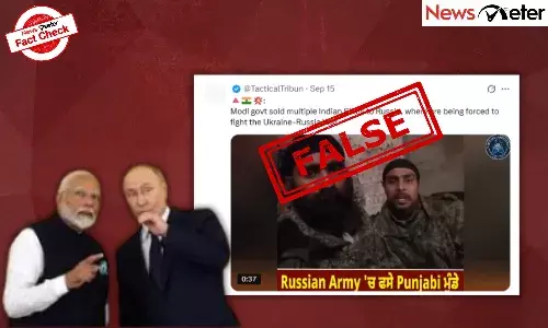 Fact Check: Modi govt sells Indian Sikhs to Russia to fight Ukraine war? No, here are the facts Fact Check: Modi govt sells Indian Sikhs to Russia to fight Ukraine war? No, here are the facts