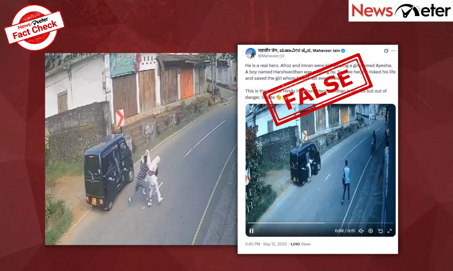 Fact Check: Hindu man saves girl from Muslim kidnapper? No, rescuer identified as Ahmed Fact Check: Hindu man saves girl from Muslim kidnapper? No, rescuer identified as Ahmed