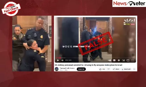 Fact Check: US military pilots arrested for refusing to fly weapons to Israel? No, it was for disruption during senate hearing