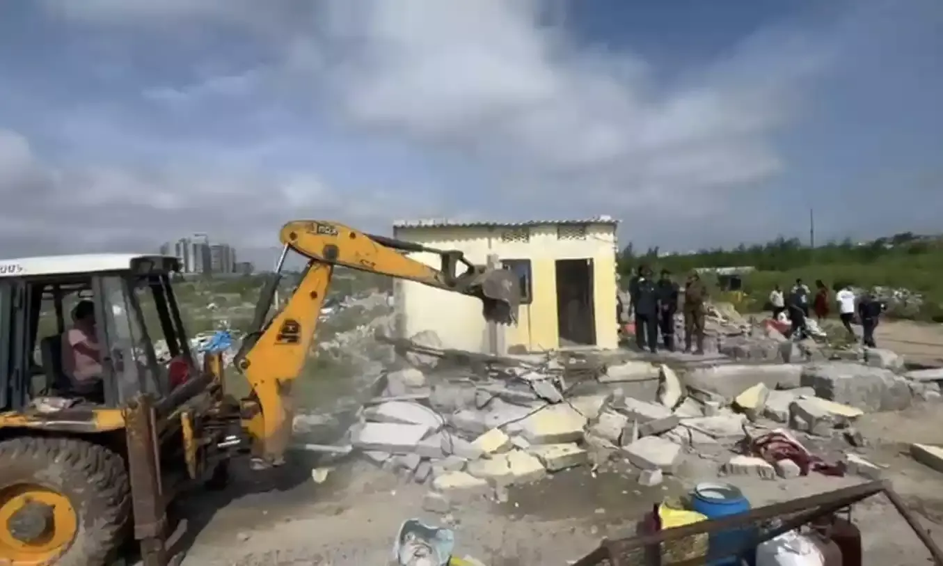 HYDRAA begins drive to reclaim 317 acres of encroached govt land in Gajularamaram