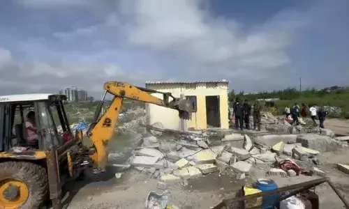 HYDRAA begins drive to reclaim 317 acres of encroached govt land in Gajularamaram