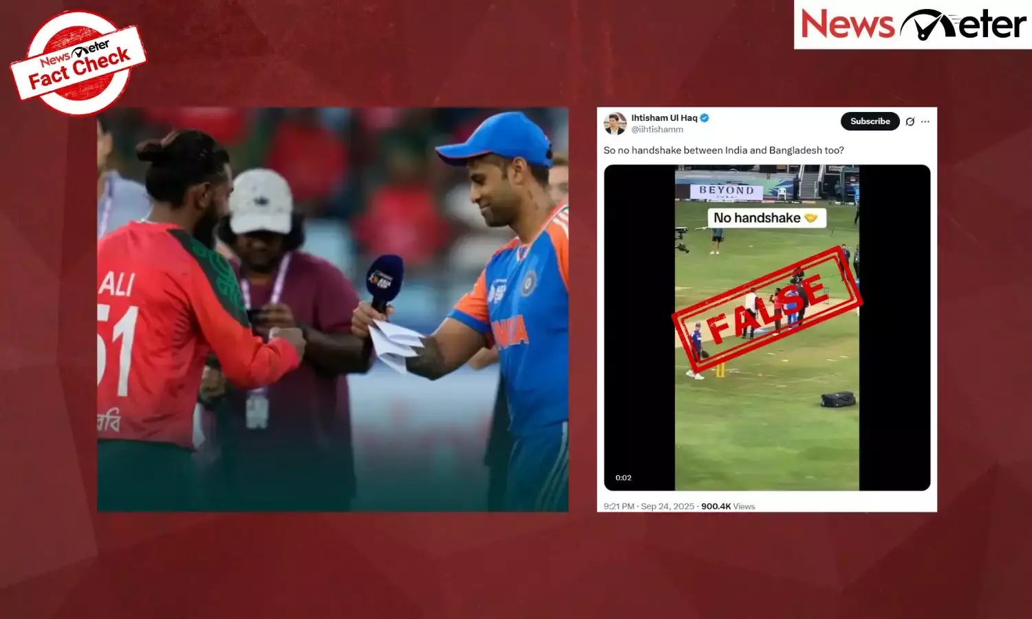 Fact Check: Asia Cup 2025 -After Pak, India avoids handshake with Bangladesh? No, claim is false