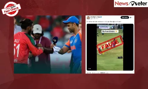 Fact Check: Asia Cup 2025 -After Pak, India avoids handshake with Bangladesh? No, claim is false