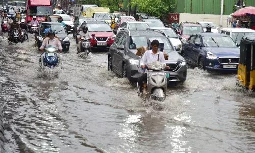 Friday rains disrupt normal life across Telangana; flooded roads, congestion in Hyderabad
