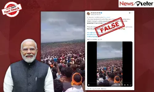 Fact Check: PM Modiās rally in Banswara draws in sea of people? Here are the facts