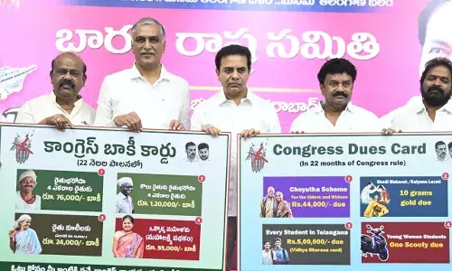 BRS unveils āCongress Debt Cardā to highlight unkept promises