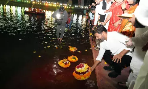 Land grabbers lure families with cheap plots: CM vows to revive Musi, protect poor