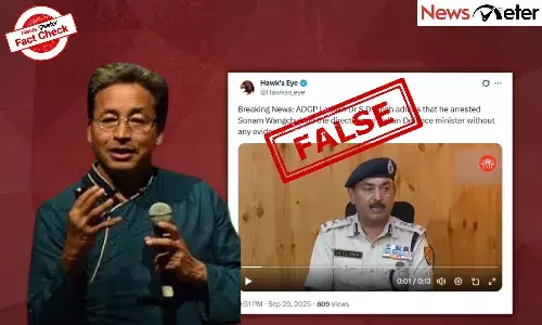 Fact Check: Sonam Wangchukās arrest ā Ladakh DGP admits to false arrest? No, video is manipulated
