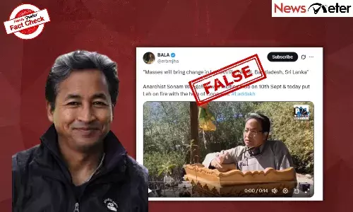 Fact Check: Sonam Wangchuk instigated Nepal-Bangladesh-like violence in Ladakh? No, clipped video misses context Fact Check: Sonam Wangchuk instigated Nepal-Bangladesh-like violence in Ladakh? No, clipped video misses context