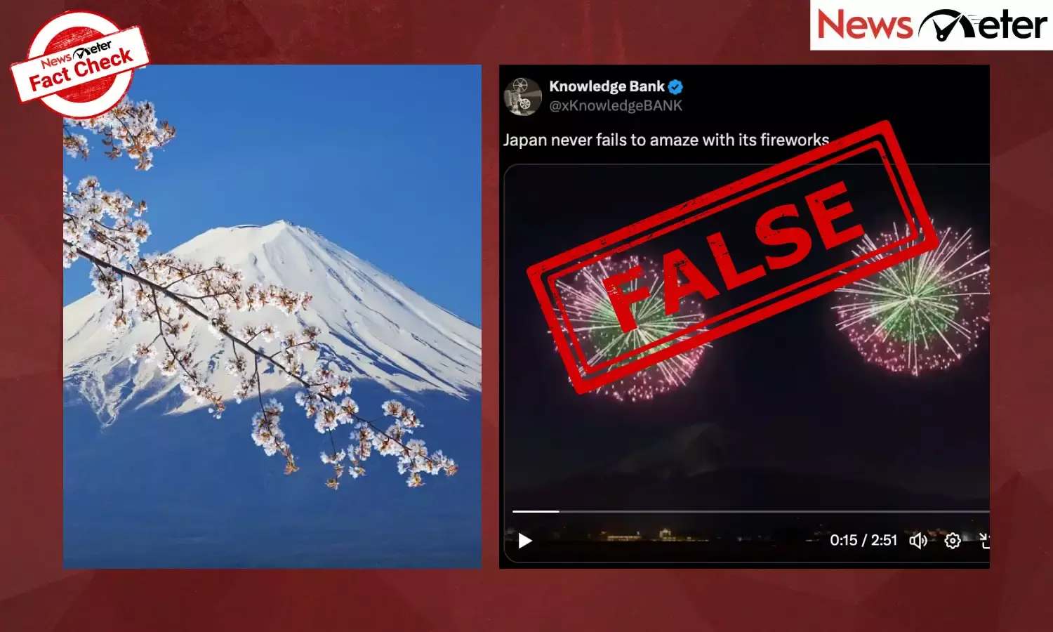 Fact Check: Video shows fireworks near Mount Fuji in Japan? Here’s the truth