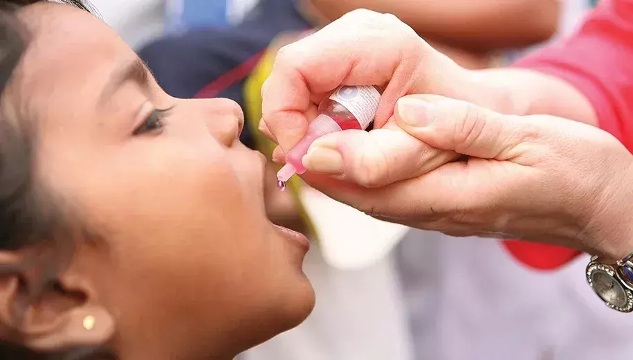 Telangana to hold Pulse Polio immunization drive in six districts on Oct 12 Telangana to hold Pulse Polio immunization drive in six districts on Oct 12