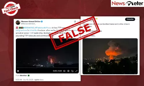 Fact Check: Pakistanās airstrikes on Kabul, explosions at night? Visuals show unrelated footage Fact Check: Pakistanās airstrikes on Kabul, explosions at night? Visuals show unrelated footage