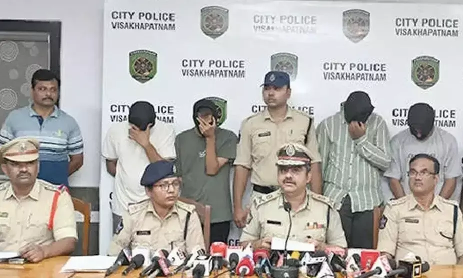 Son stages robbery at his own house in Visakhapatnam; police arrest four and recover cash, gold