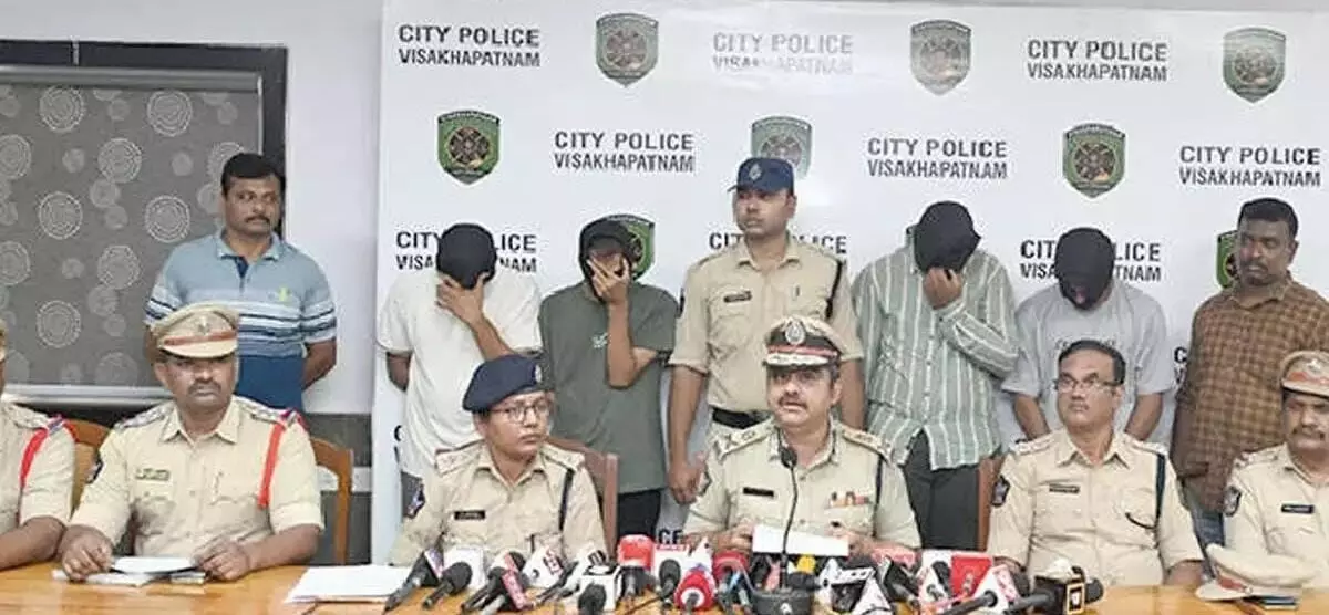 Son stages robbery at his own house in Visakhapatnam; police arrest four and recover cash, gold Son stages robbery at his own house in Visakhapatnam; police arrest four and recover cash, gold