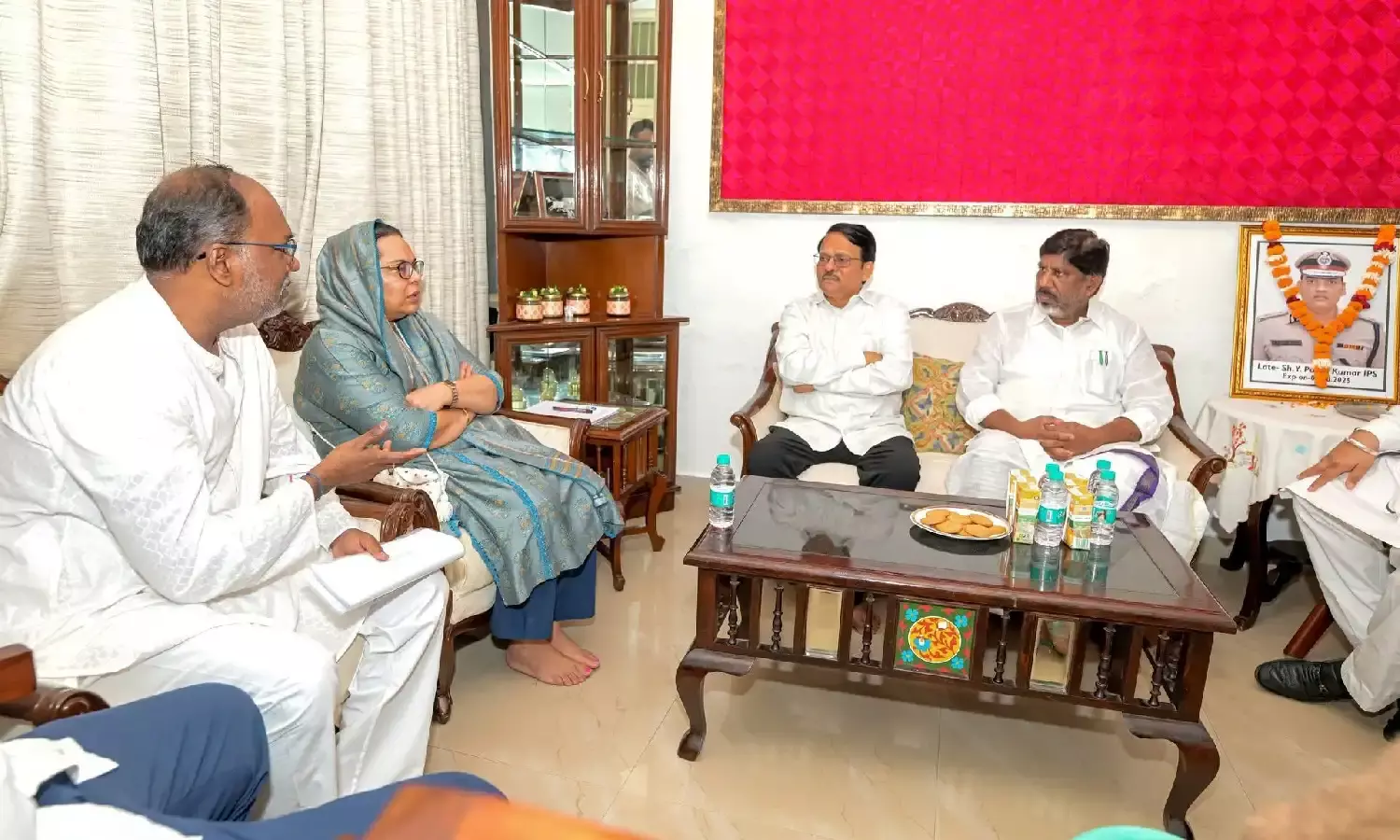 Bhatti meets family of deceased Dalit IPS officer Puran Kumar in Chandigarh, condemns delay in justice