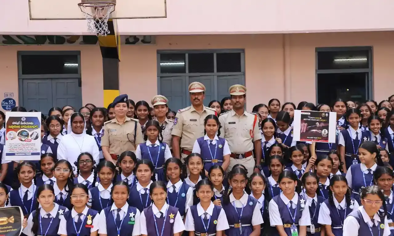 Community Policing Day: 1,600 students, residents in Hyderabad trained on cyber safety, drugs