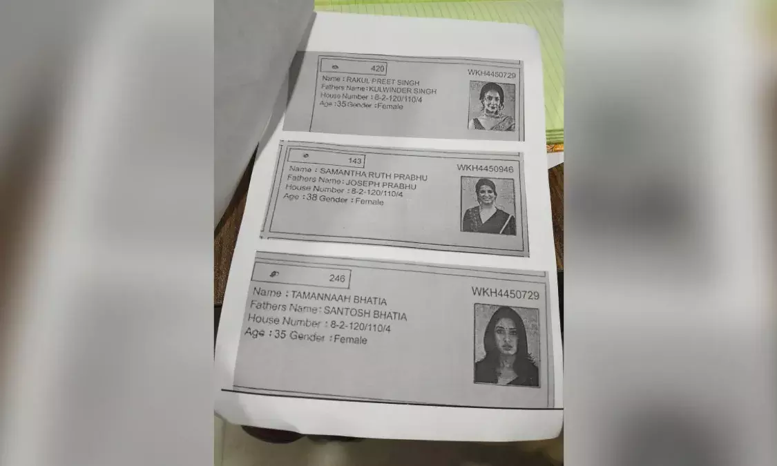 Jubilee Hills by poll: Fake voter IDs of Rakul Preet, Samantha Prabhu, Tamannaah go viral; case registered