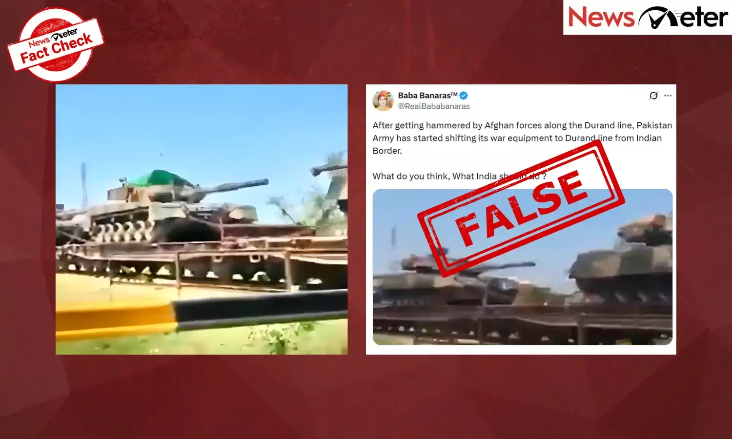 Fact Video: Afghan-Pak conflict – Pak relocates tanks from Indian border to Durand Line? No, video is old