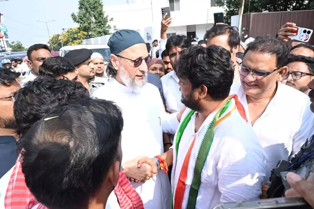 AIMIM declares support for Congress’ Naveen Yadav in Jubilee Hills bypoll; BRS accused of fake news AIMIM declares support for Congress’ Naveen Yadav in Jubilee Hills bypoll; BRS accused of fake news