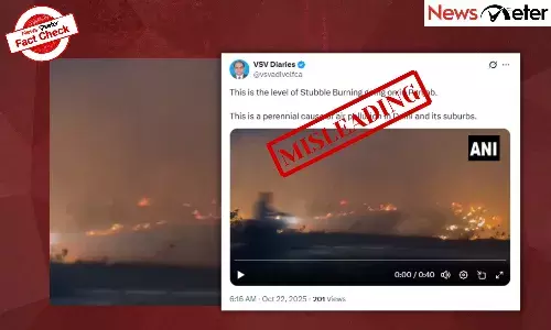 Fact Check: Stubble burning behind toxic air in Delhi post 2025 Diwali? ANI video is from 2024