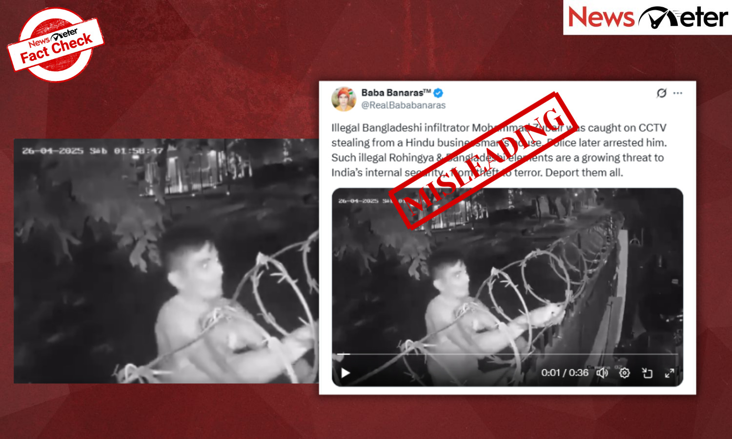 Fact Check: Bangladeshi infiltrator steals from Hindu businessman's home in India? No, video is from Paraguay