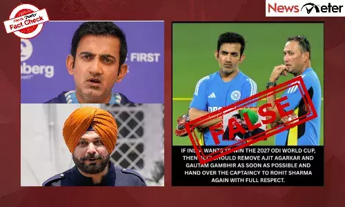 A social media post claiming that former Indian cricketer Navjot Singh Sidhu urged the BCCI to sack Ajit Agarkar and Gautam Gambhir and bring back Rohit Sharma as captain is going viral.