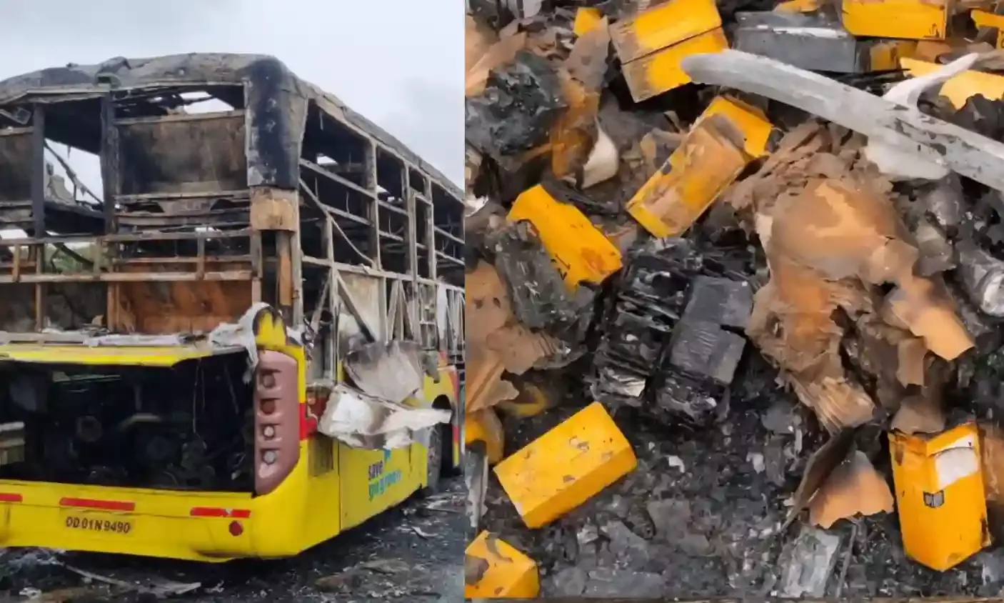 Kurnool bus fire: Preliminary investigation reveals lithium batteries of mobile phones cargo may have aggravated inferno