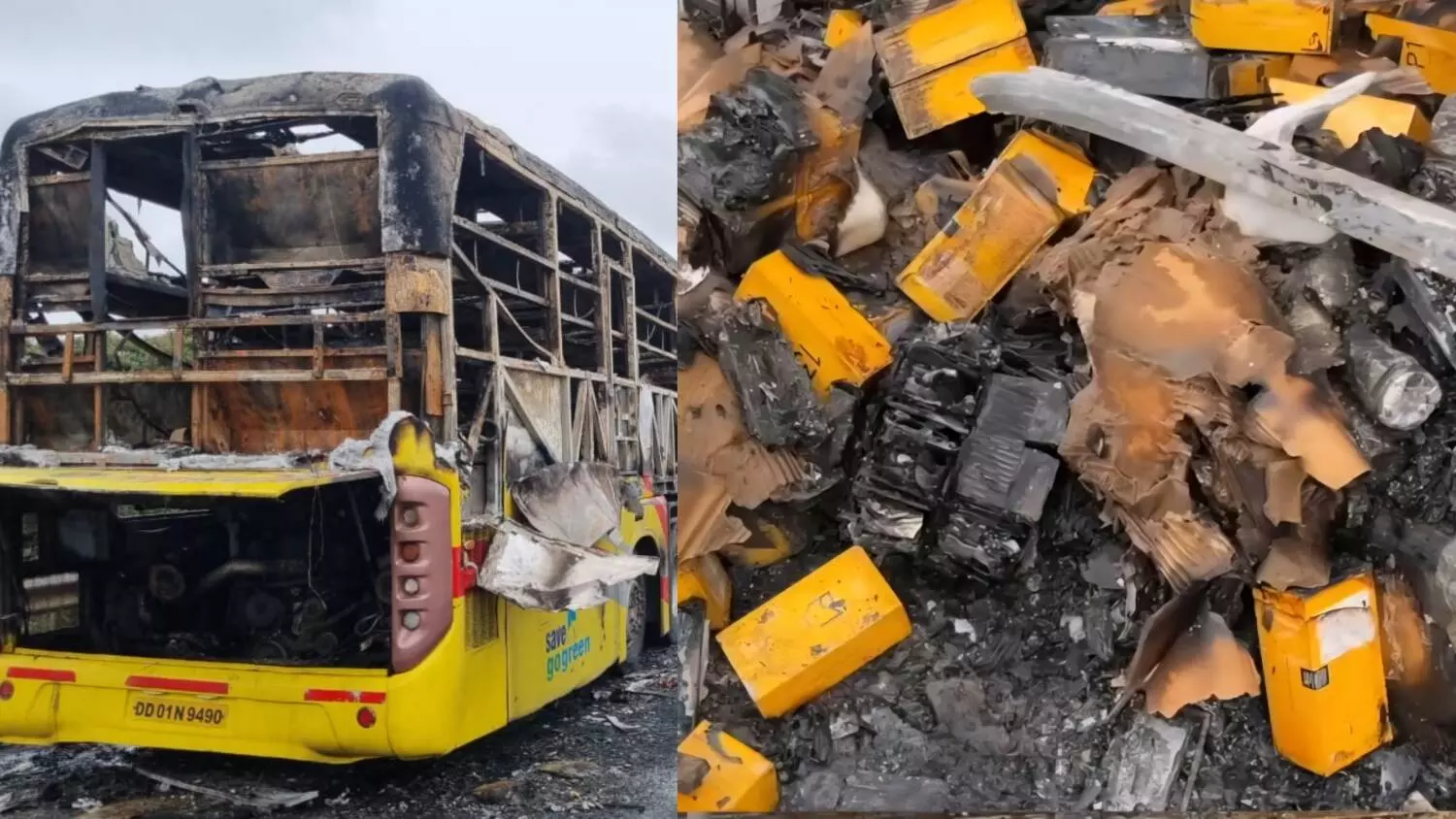 Kurnool bus fire: Preliminary investigation reveals lithium batteries of mobile phones cargo may have aggravated inferno Kurnool bus fire: Preliminary investigation reveals lithium batteries of mobile phones cargo may have aggravated inferno