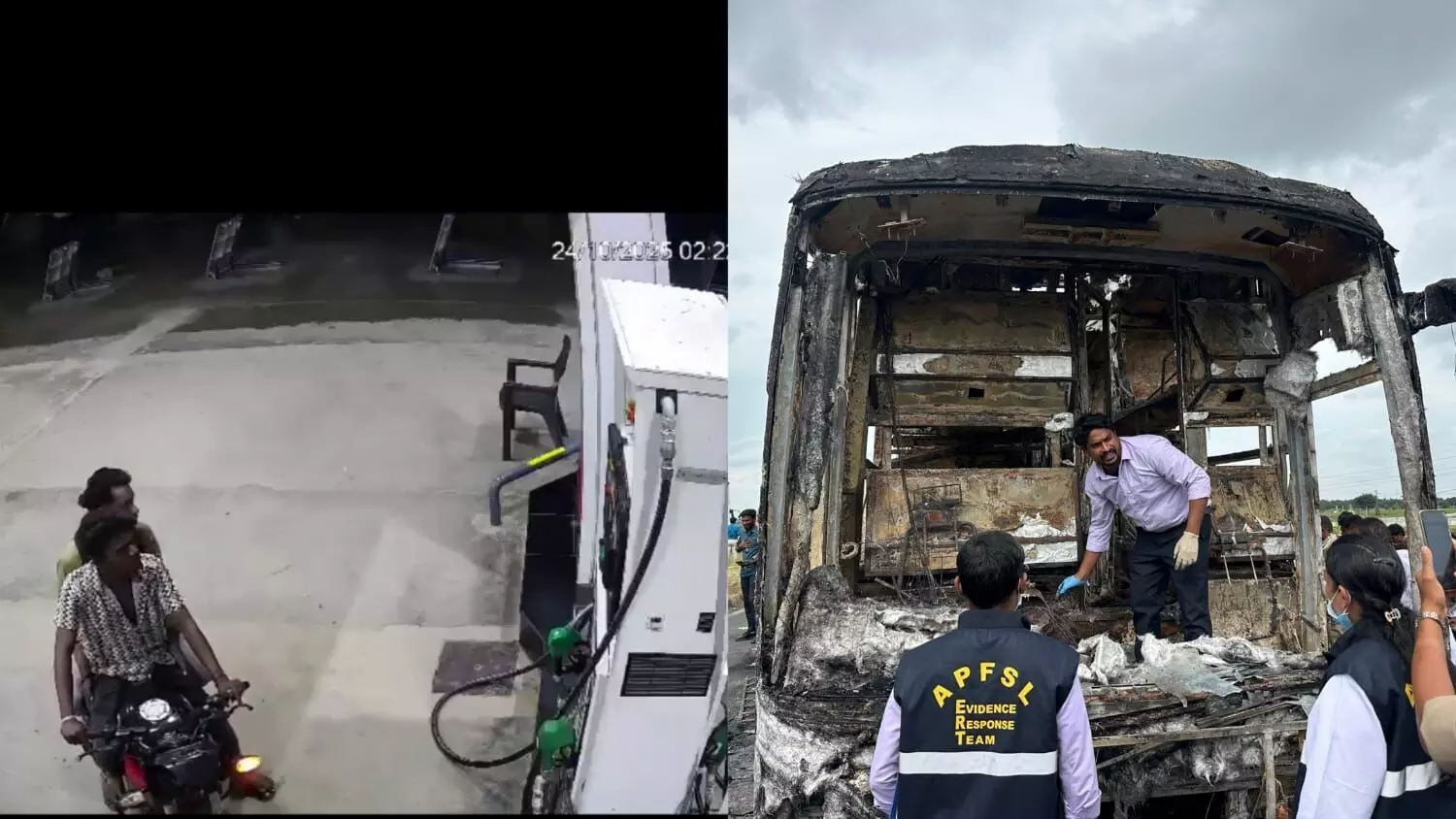 Kurnool bus fire: How drunken biker crash triggered inferno that claimed 19 lives Kurnool bus fire: How drunken biker crash triggered inferno that claimed 19 lives