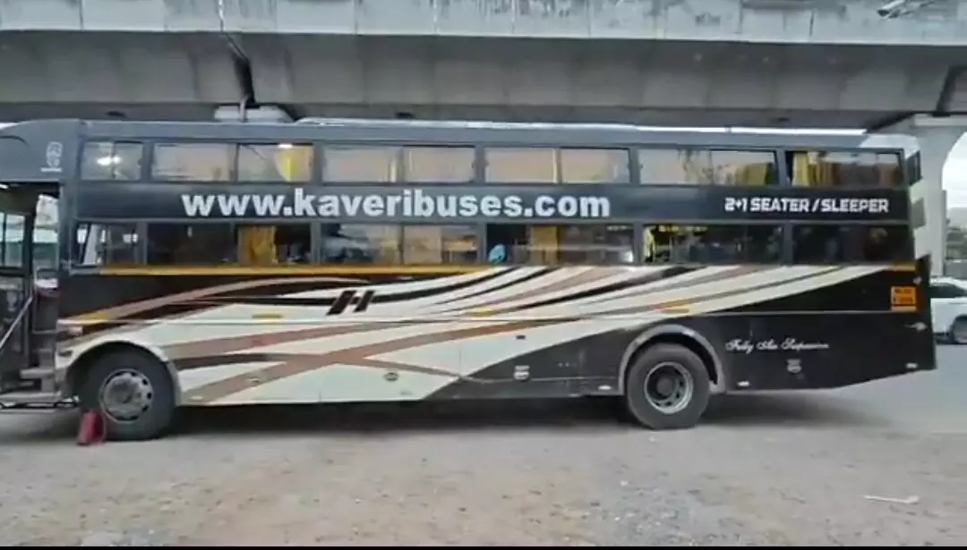 Kurnool bus fire: Crackdown on private buses; 21 cases booked, Rs 69,000 collected in fines in Hyderabad Kurnool bus fire: Crackdown on private buses; 21 cases booked, Rs 69,000 collected in fines in Hyderabad