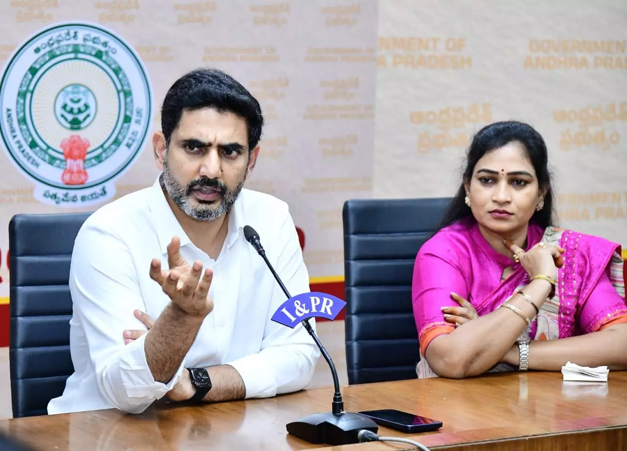 As Cyclone Montha makes landfall, Lokesh warns against venturing near beaches or taking videos As Cyclone Montha makes landfall, Lokesh warns against venturing near beaches or taking videos