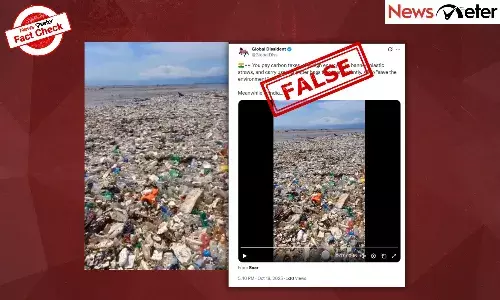 Fact Check: Plastic-choked water body is from India? No, video shows polluted Guatemalan river Fact Check: Plastic-choked water body is from India? No, video shows polluted Guatemalan river