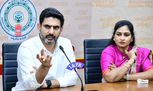 As Cyclone Montha makes landfall, Lokesh warns against venturing near beaches or taking videos As Cyclone Montha makes landfall, Lokesh warns against venturing near beaches or taking videos