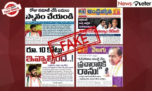 Fact Check: Jubilee Hills bypoll ā Fake Telugu news clippings spread misinformation about BRS, Congress leaders