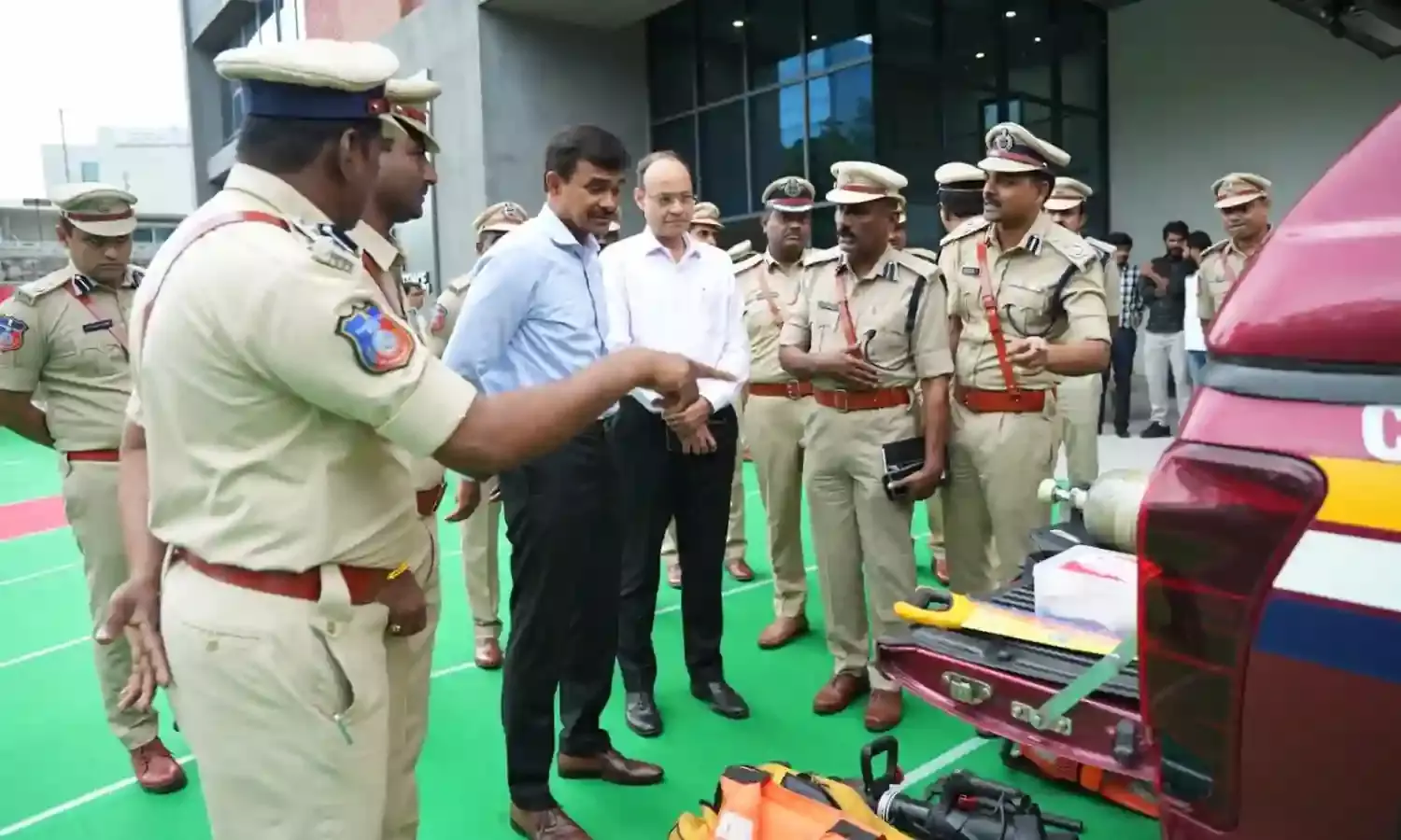 CV Anand reviews fire and disaster response at Fire Services HQ, Nanakramguda