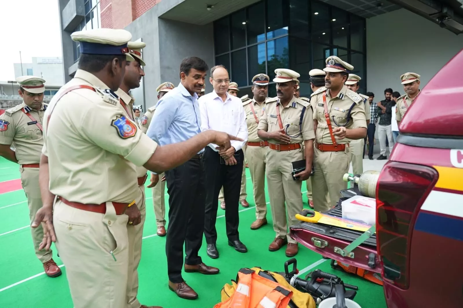 CV Anand reviews fire and disaster response at Fire Services HQ, Nanakramguda CV Anand reviews fire and disaster response at Fire Services HQ, Nanakramguda