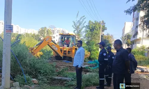 HYDRAA reclaims 4,000 sq yd park site worth over Rs 30 Cr from encroachers in Pocharam