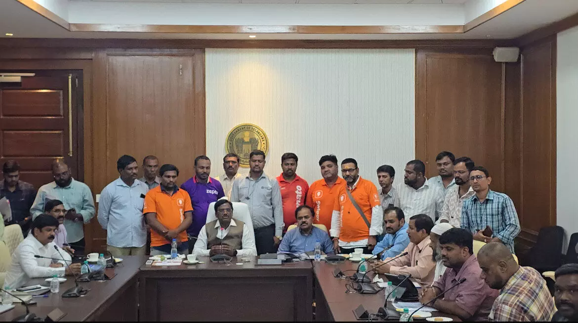 Telangana to set up welfare board for gig workers, draft new protection policy Telangana to set up welfare board for gig workers, draft new protection policy