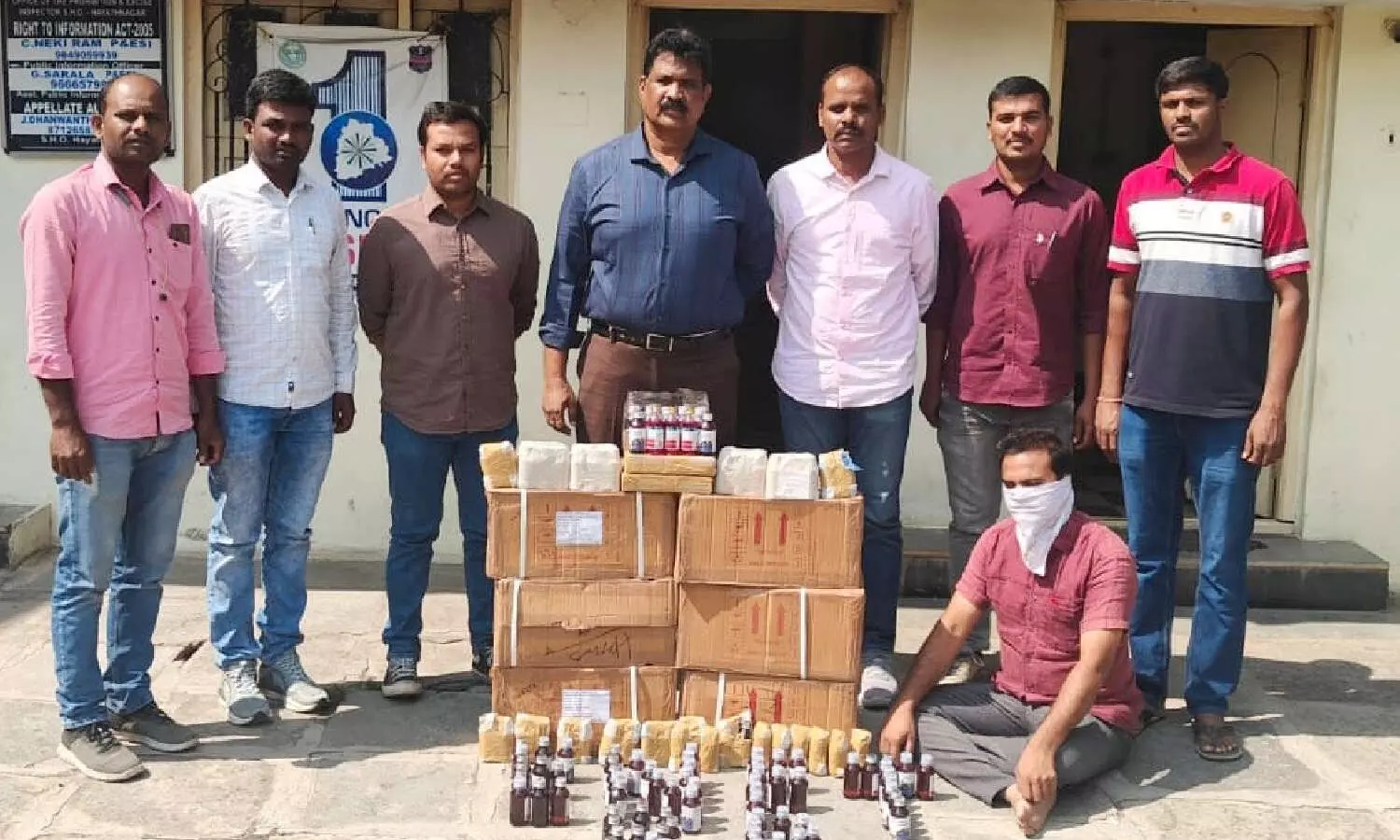 Medical representative held for selling banned cough syrups, Alprazolam tablets in Munganoor