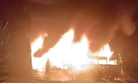 Nalgonda: How drivers presence of mind saved 29 lives after bus caught fire near Veliminedu