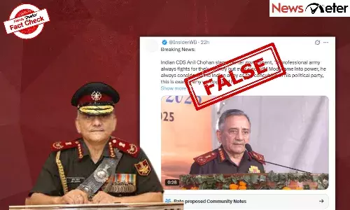 Fact Check: CDS Anil Chauhan says BJP is using Indian Army to win Bihar polls? No, video is manipulated