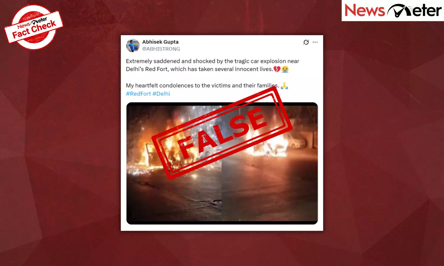 Fact Check: Delhi blast – Car on fire caught on camera? No, images are old